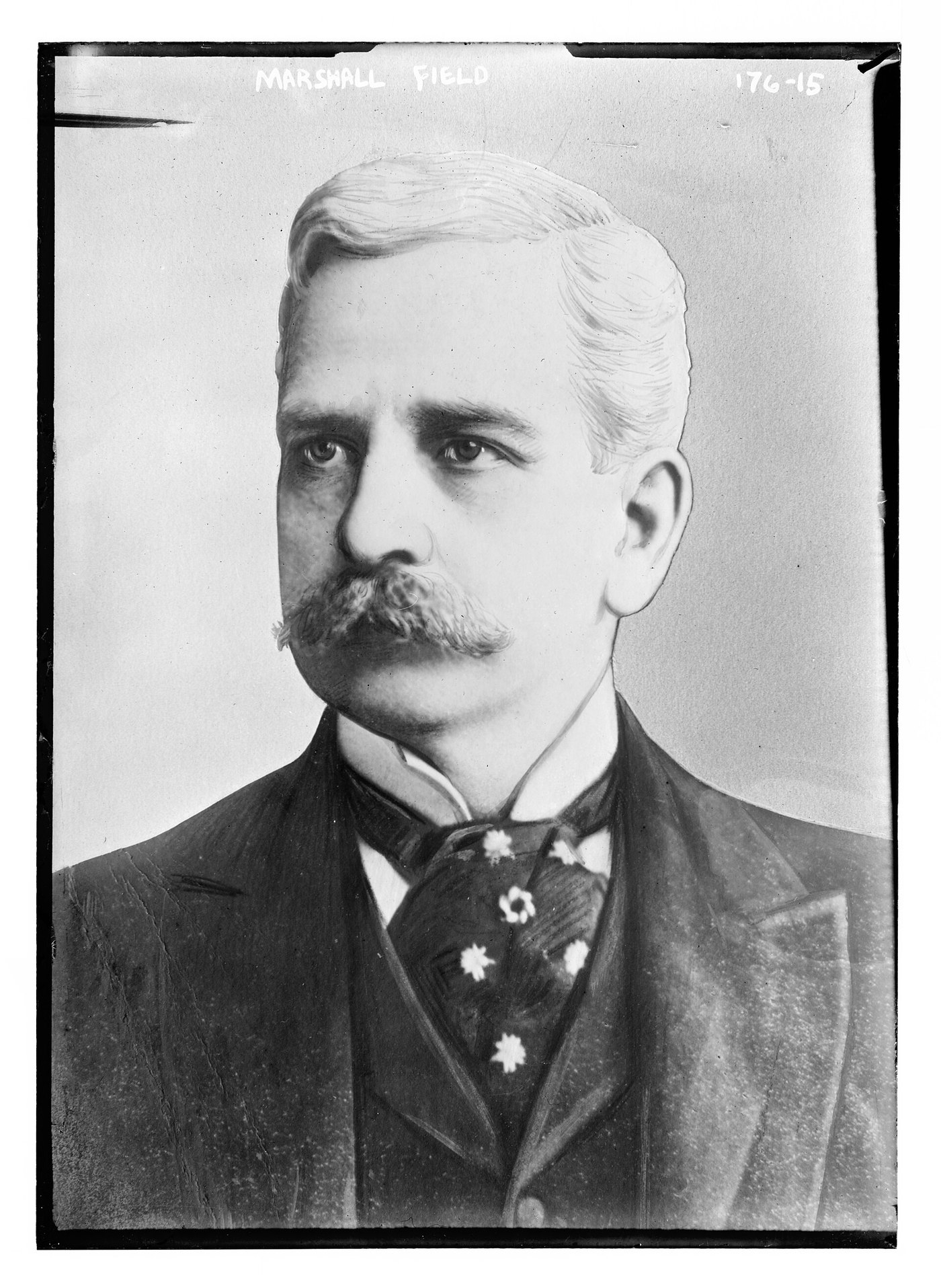 Marshall Field in a portrait bust photograph