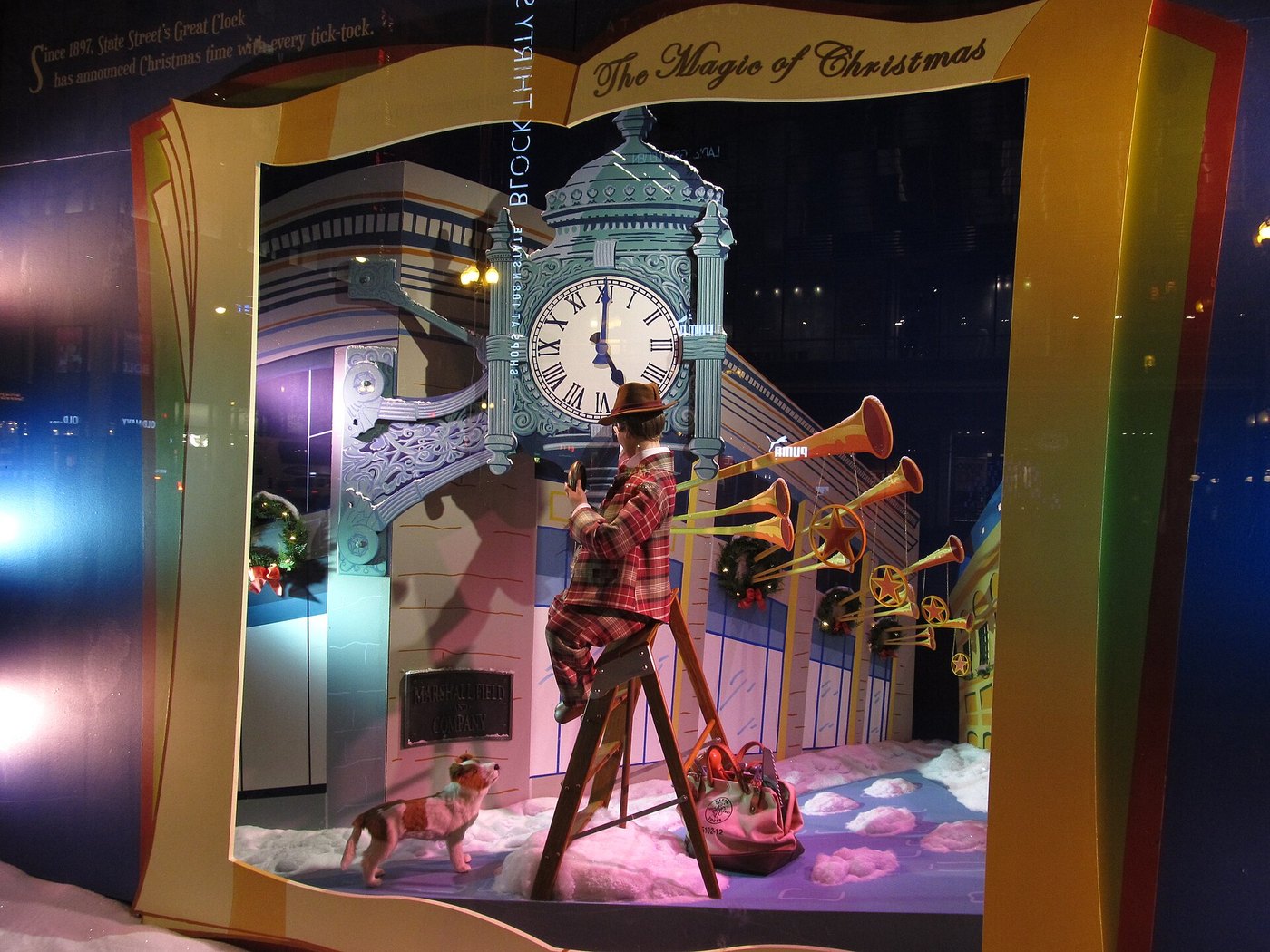 The State Street store dressed for the holidays