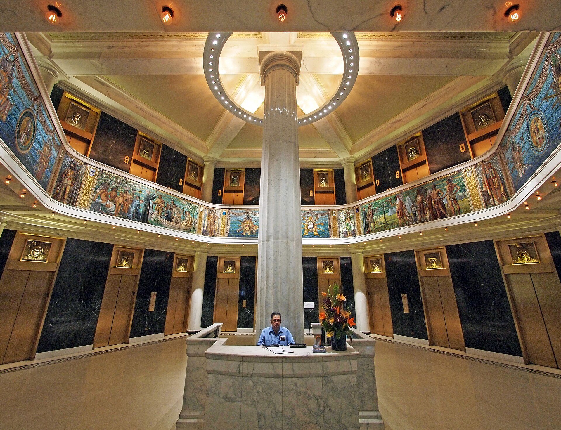 The lobby of the Marquette Building
