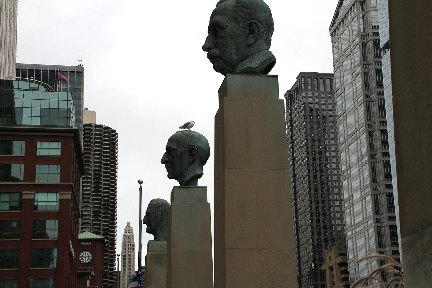 Busts in the Merchandise Mart Hall of Fame
