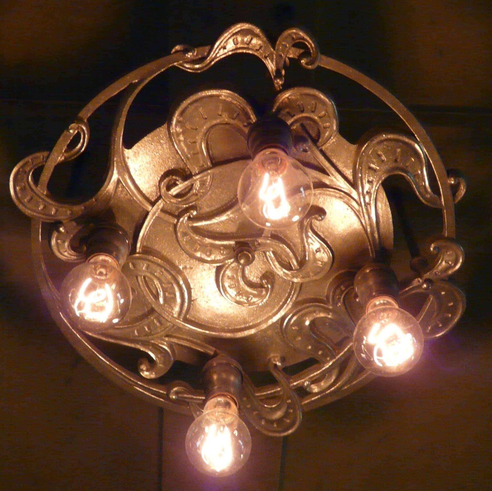 A ceiling lamp in the Monadnock Building
