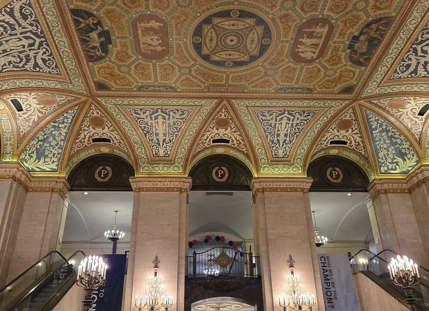 The Grand Lobby, in the Beaux-Arts style