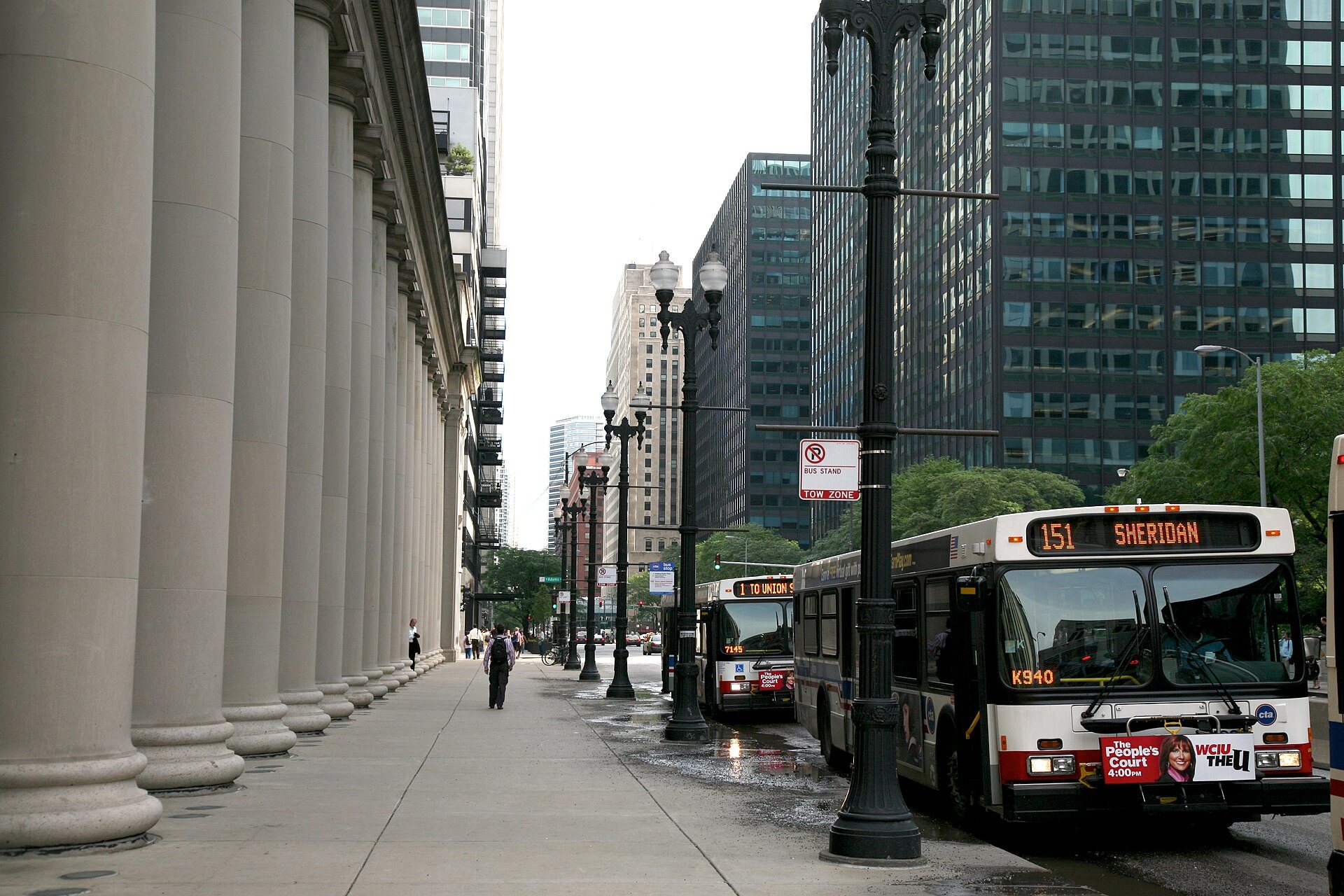The Canal Street colonnade. The Commons title says 1925, but this is a modern photograph