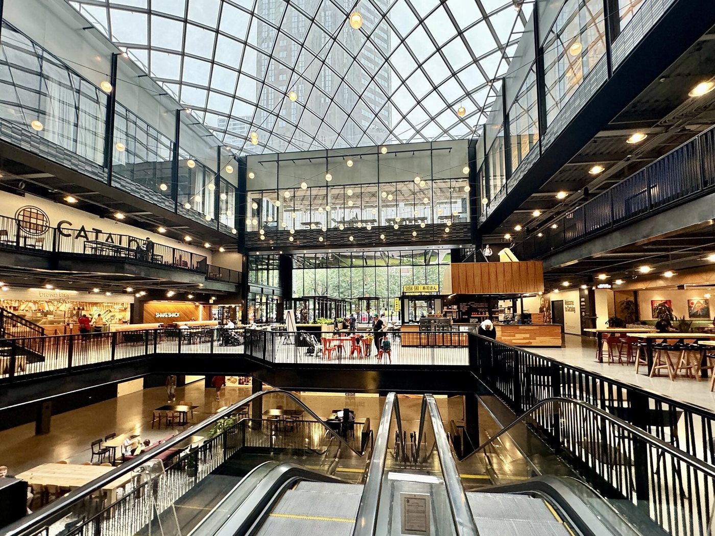 The Catalog atrium at Willis Tower in 2024.